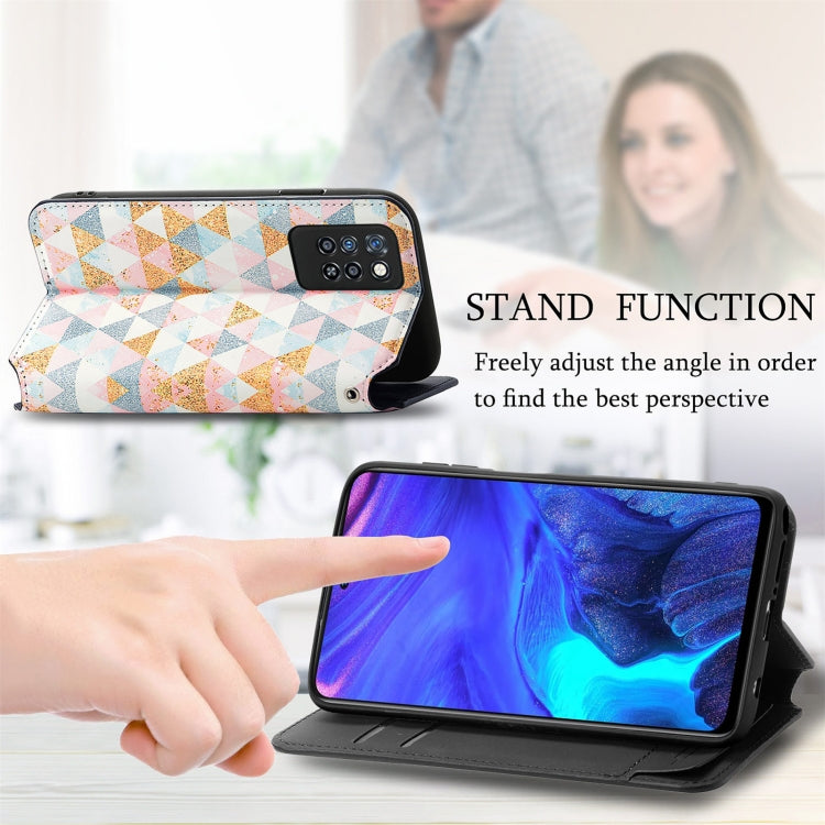 For Infinix Note 10 Pro Colorful Magnetic Horizontal Flip PU Leather Case with Holder & Card Slot & Wallet