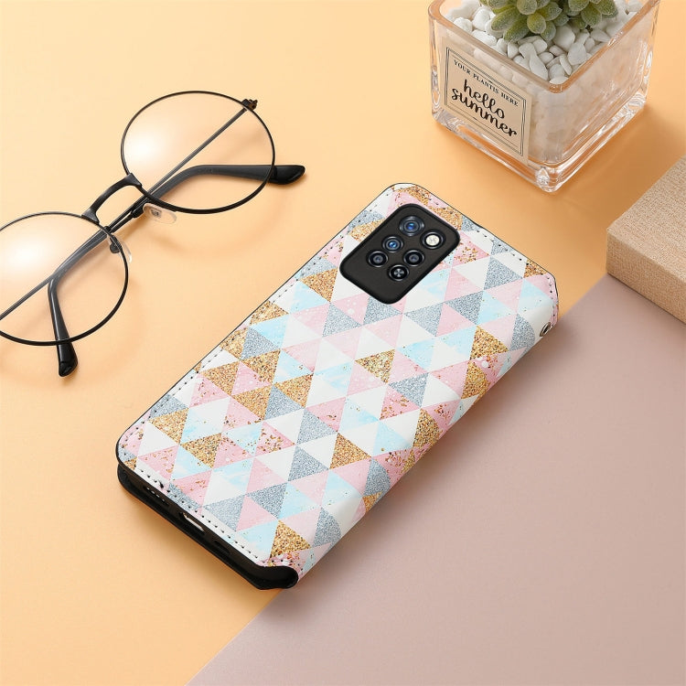 For Infinix Note 10 Pro Colorful Magnetic Horizontal Flip PU Leather Case with Holder & Card Slot & Wallet