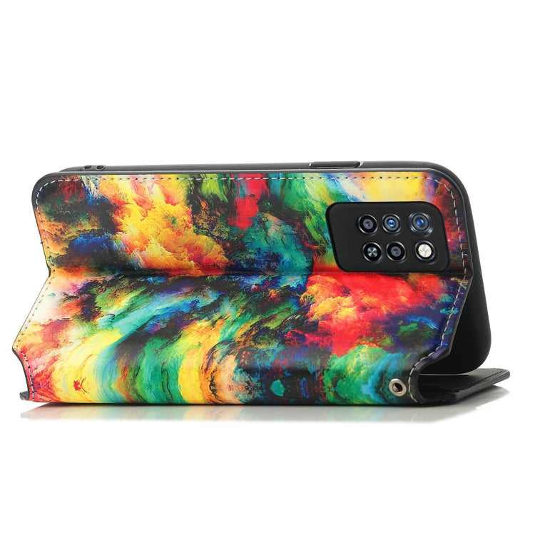 For Infinix Note 10 Pro Colorful Magnetic Horizontal Flip PU Leather Case with Holder & Card Slot & Wallet