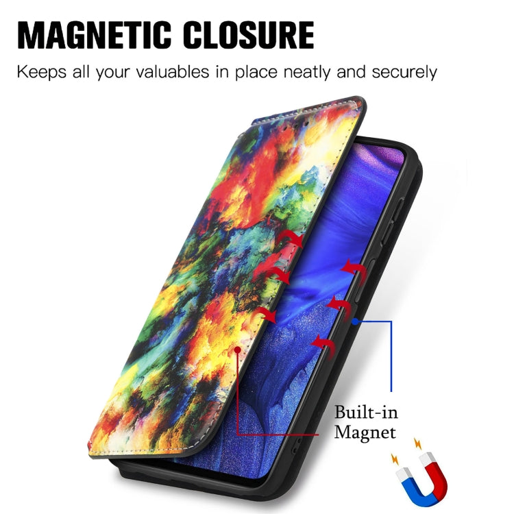For Infinix Note 10 Pro Colorful Magnetic Horizontal Flip PU Leather Case with Holder & Card Slot & Wallet