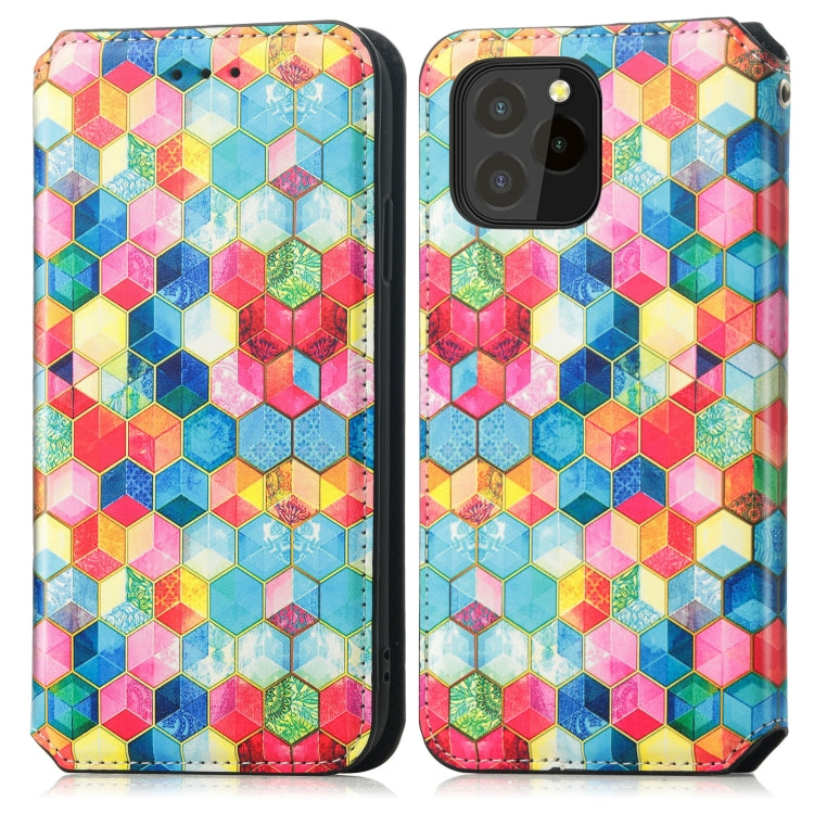 For Oukitel C21 Pro Colorful Magnetic Horizontal Flip PU Leather Case with Holder & Card Slot & Wallet