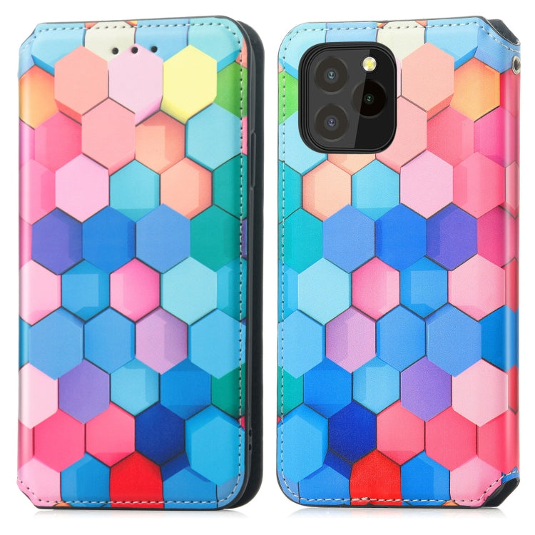 For Oukitel C21 Pro Colorful Magnetic Horizontal Flip PU Leather Case with Holder & Card Slot & Wallet