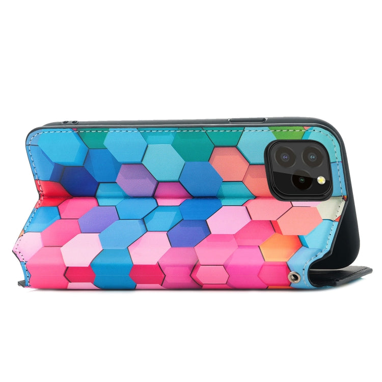 For Oukitel C21 Pro Colorful Magnetic Horizontal Flip PU Leather Case with Holder & Card Slot & Wallet