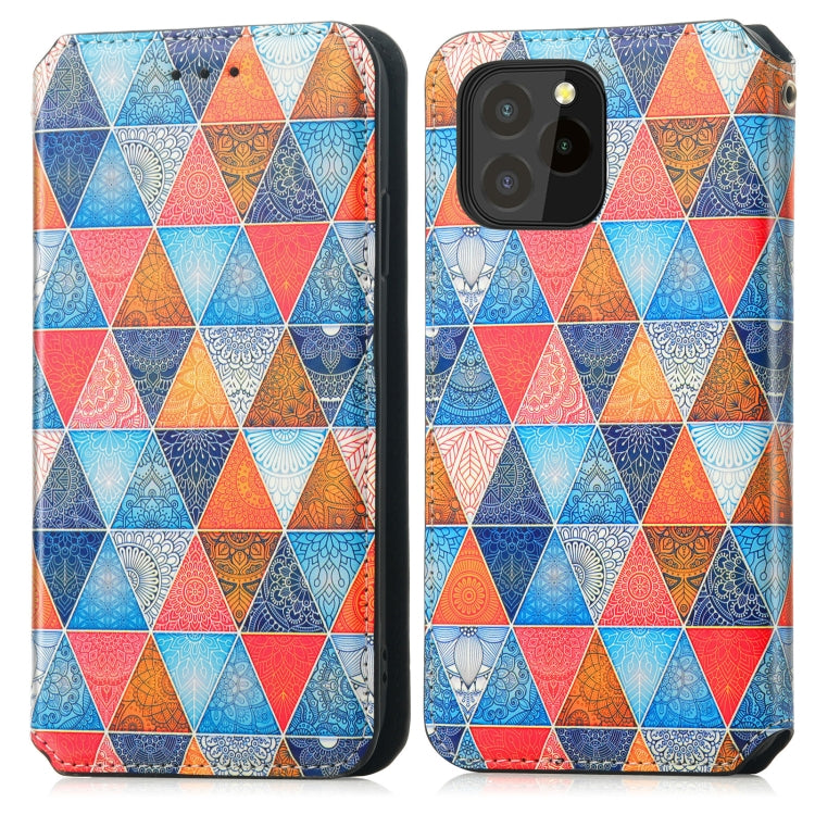 For Oukitel C21 Pro Colorful Magnetic Horizontal Flip PU Leather Case with Holder & Card Slot & Wallet
