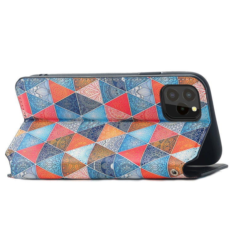 For Oukitel C21 Pro Colorful Magnetic Horizontal Flip PU Leather Case with Holder & Card Slot & Wallet