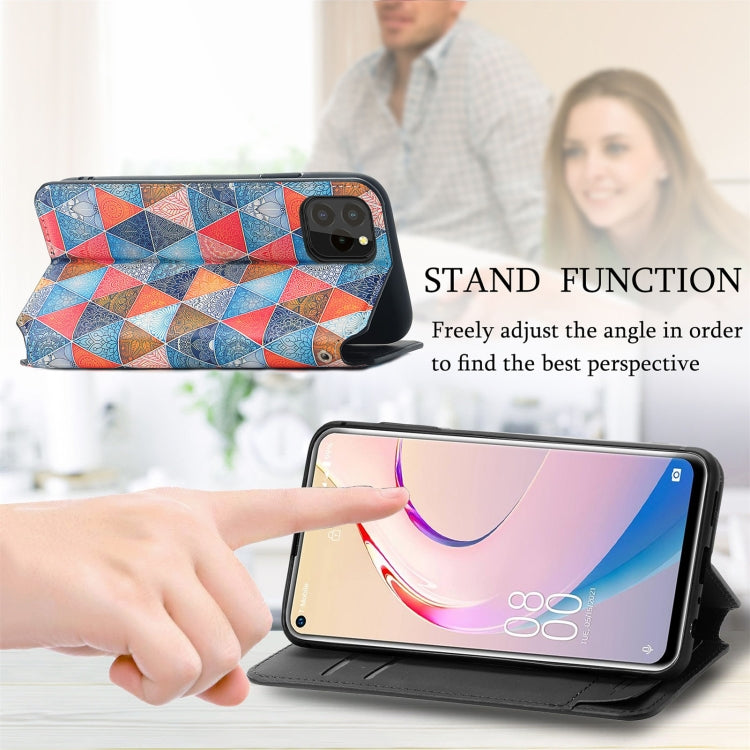 For Oukitel C21 Pro Colorful Magnetic Horizontal Flip PU Leather Case with Holder & Card Slot & Wallet