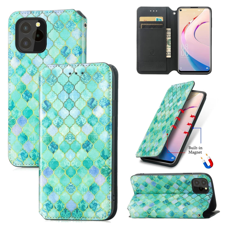 For Oukitel C21 Pro Colorful Magnetic Horizontal Flip PU Leather Case with Holder & Card Slot & Wallet