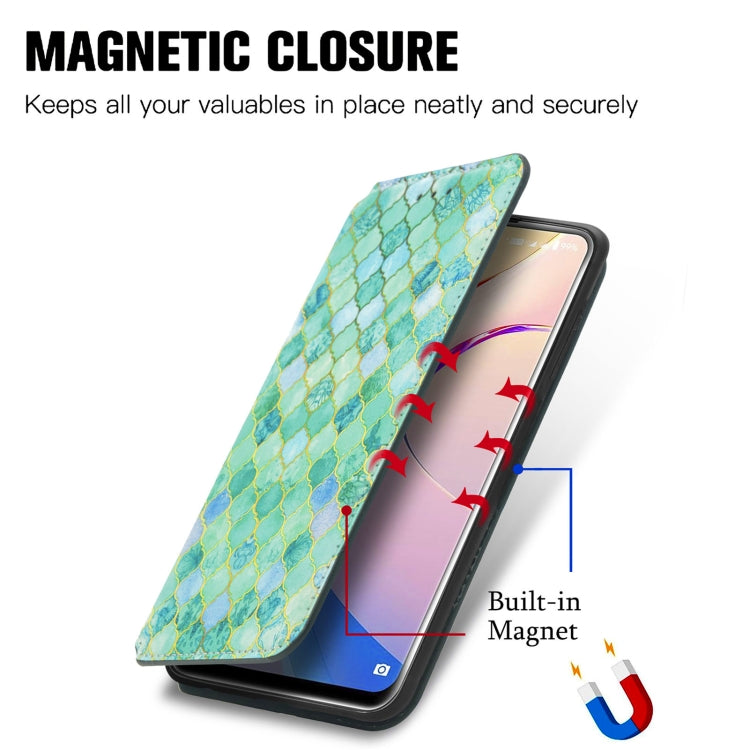 For Oukitel C21 Pro Colorful Magnetic Horizontal Flip PU Leather Case with Holder & Card Slot & Wallet