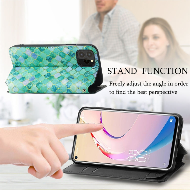 For Oukitel C21 Pro Colorful Magnetic Horizontal Flip PU Leather Case with Holder & Card Slot & Wallet