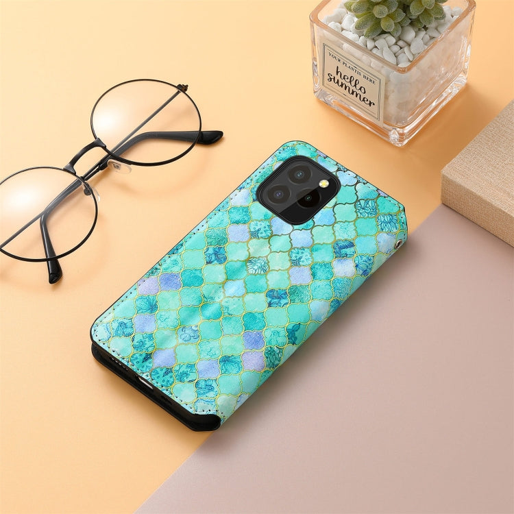 For Oukitel C21 Pro Colorful Magnetic Horizontal Flip PU Leather Case with Holder & Card Slot & Wallet