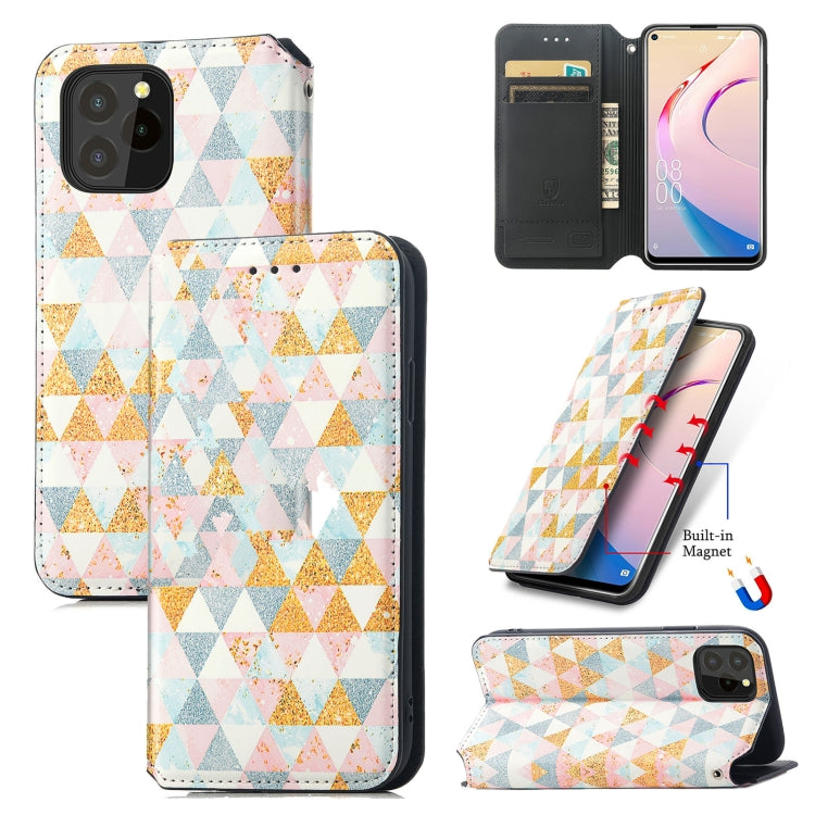 For Oukitel C21 Pro Colorful Magnetic Horizontal Flip PU Leather Case with Holder & Card Slot & Wallet