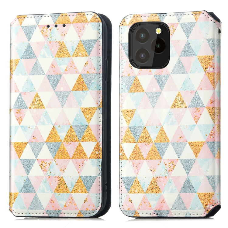For Oukitel C21 Pro Colorful Magnetic Horizontal Flip PU Leather Case with Holder & Card Slot & Wallet