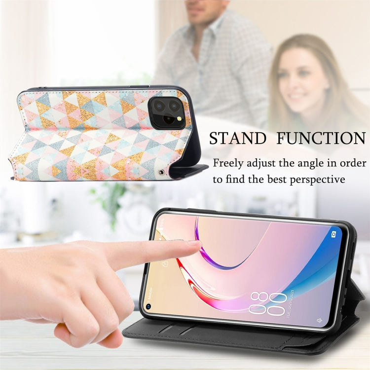 For Oukitel C21 Pro Colorful Magnetic Horizontal Flip PU Leather Case with Holder & Card Slot & Wallet