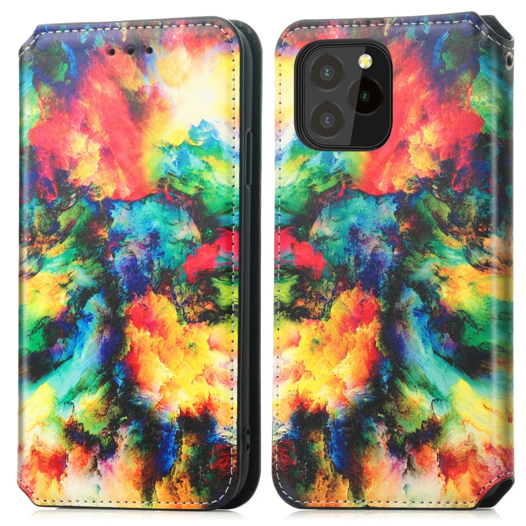 For Oukitel C21 Pro Colorful Magnetic Horizontal Flip PU Leather Case with Holder & Card Slot & Wallet