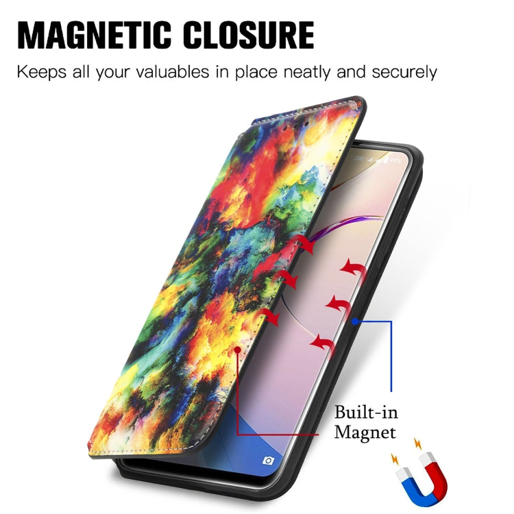 For Oukitel C21 Pro Colorful Magnetic Horizontal Flip PU Leather Case with Holder & Card Slot & Wallet