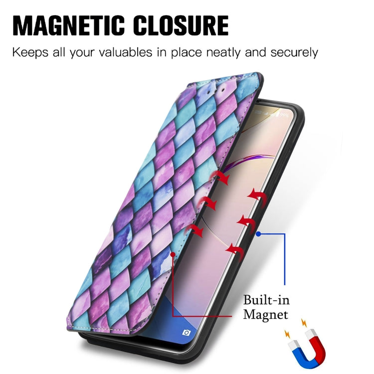 For Oukitel C21 Pro Colorful Magnetic Horizontal Flip PU Leather Case with Holder & Card Slot & Wallet