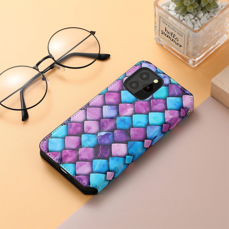 For Oukitel C21 Pro Colorful Magnetic Horizontal Flip PU Leather Case with Holder & Card Slot & Wallet
