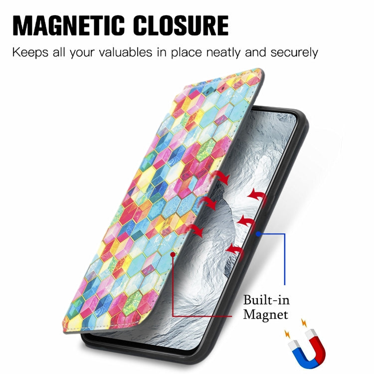 For OPPO Realme GT Master Colorful Magnetic Horizontal Flip PU Leather Case with Holder & Card Slot & Wallet
