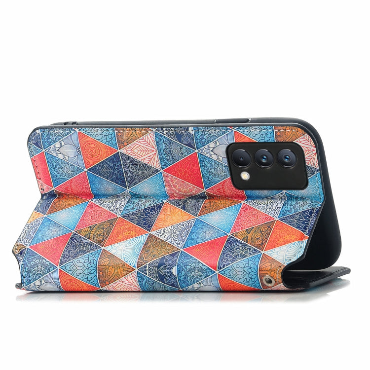 For OPPO Realme GT Master Colorful Magnetic Horizontal Flip PU Leather Case with Holder & Card Slot & Wallet