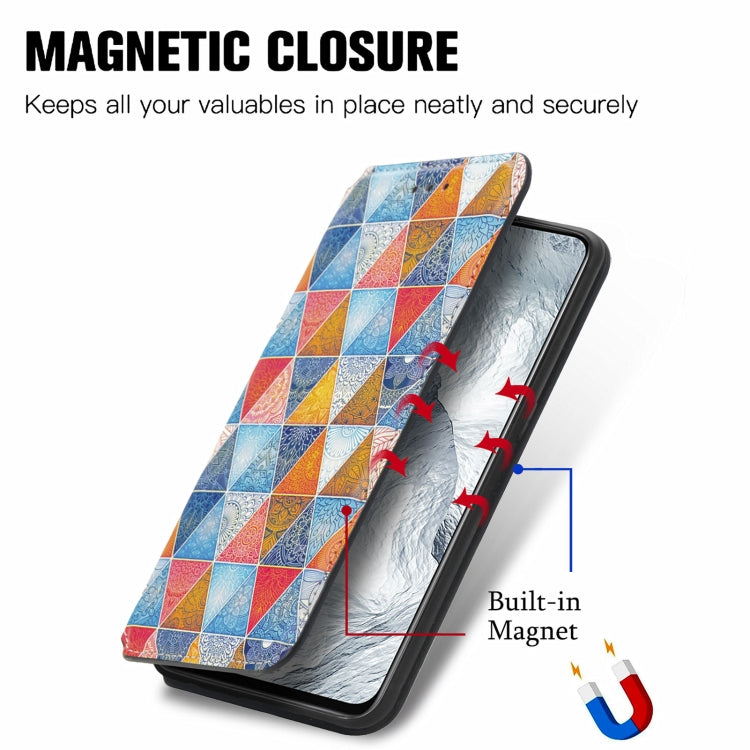 For OPPO Realme GT Master Colorful Magnetic Horizontal Flip PU Leather Case with Holder & Card Slot & Wallet