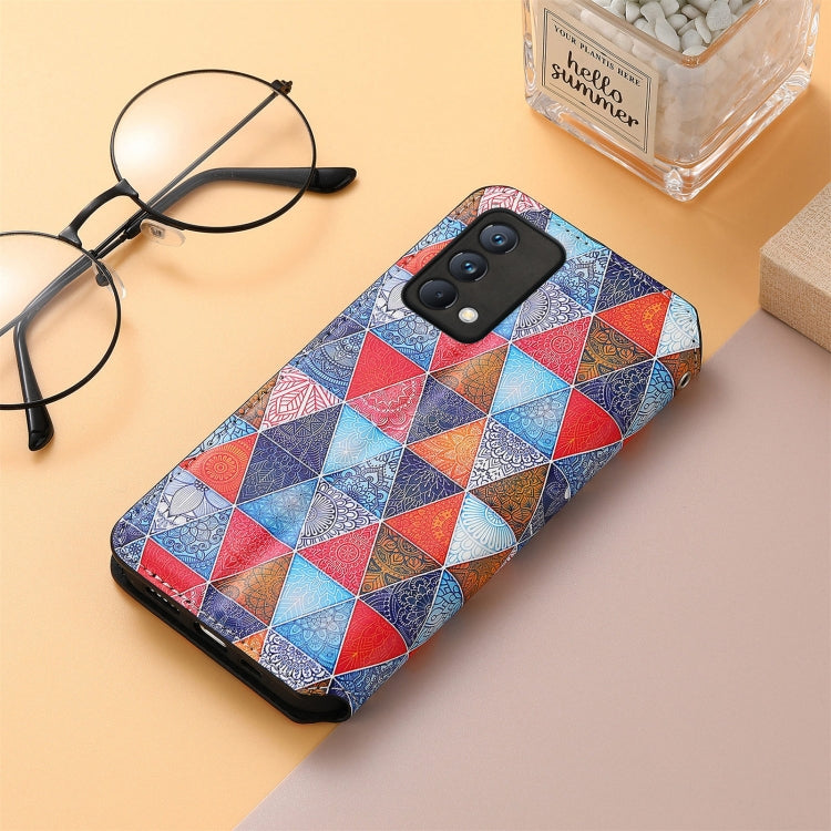 For OPPO Realme GT Master Colorful Magnetic Horizontal Flip PU Leather Case with Holder & Card Slot & Wallet