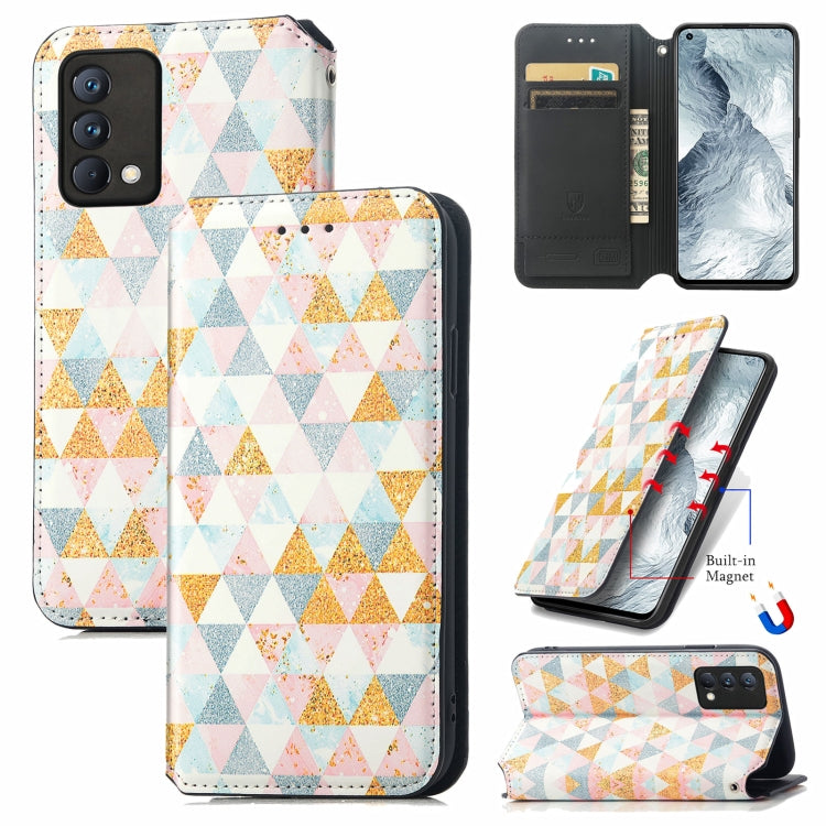 For OPPO Realme GT Master Colorful Magnetic Horizontal Flip PU Leather Case with Holder & Card Slot & Wallet