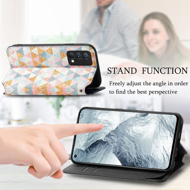 For OPPO Realme GT Master Colorful Magnetic Horizontal Flip PU Leather Case with Holder & Card Slot & Wallet