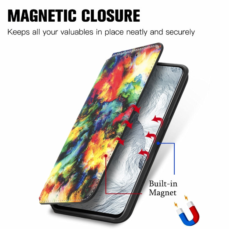 For OPPO Realme GT Master Colorful Magnetic Horizontal Flip PU Leather Case with Holder & Card Slot & Wallet