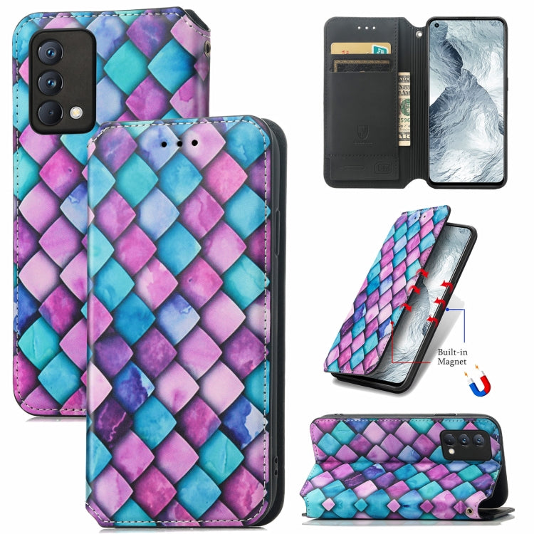 For OPPO Realme GT Master Colorful Magnetic Horizontal Flip PU Leather Case with Holder & Card Slot & Wallet