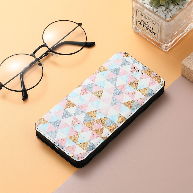 For ZTE Axon 30 5G Colorful Magnetic Horizontal Flip PU Leather Case with Holder & Card Slot & Wallet