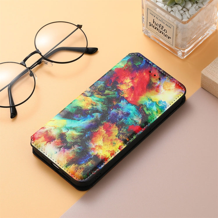 For ZTE Axon 30 5G Colorful Magnetic Horizontal Flip PU Leather Case with Holder & Card Slot & Wallet