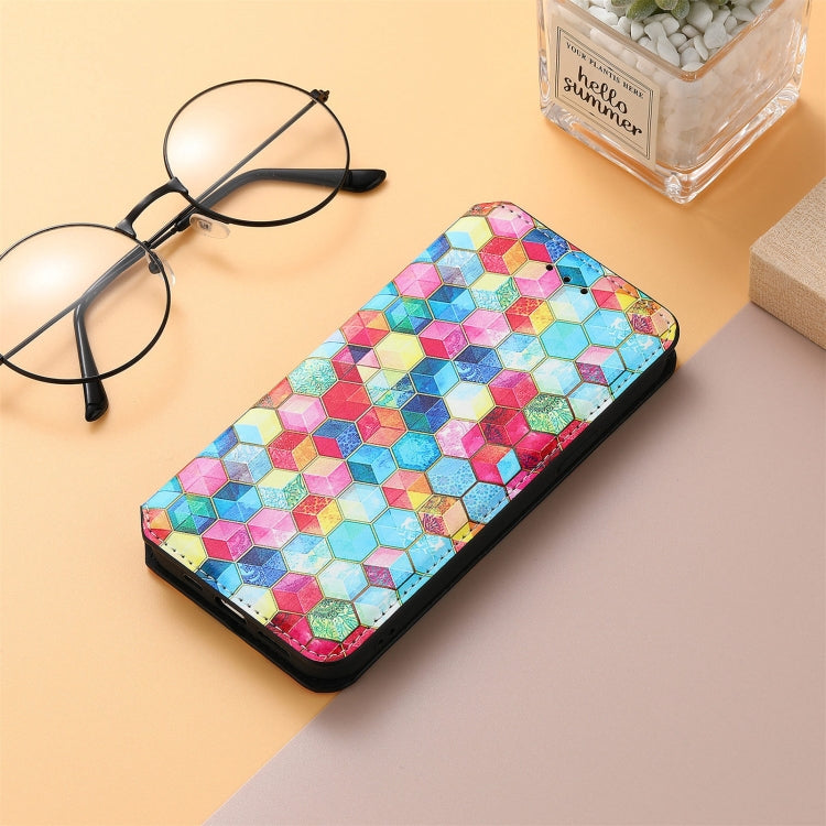 For Alcatel 1S (2021) Colorful Magnetic Horizontal Flip PU Leather Case with Holder & Card Slot & Wallet
