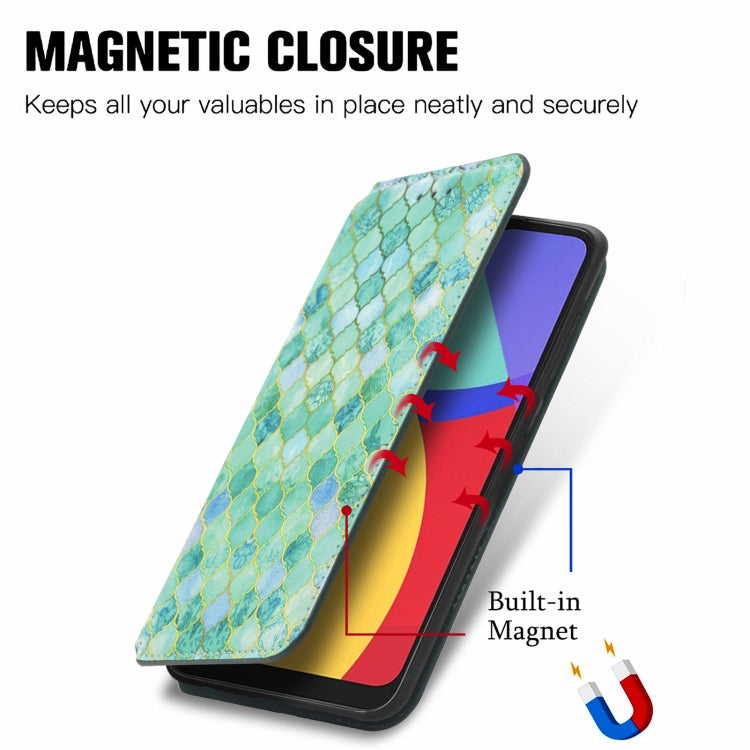 For Alcatel 1S (2021) Colorful Magnetic Horizontal Flip PU Leather Case with Holder & Card Slot & Wallet