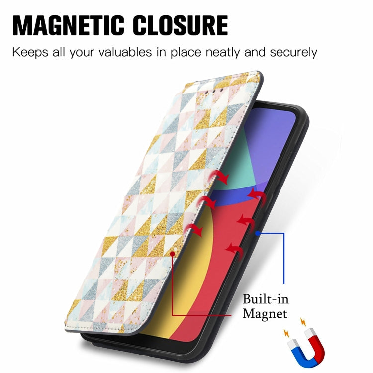 For Alcatel 1S (2021) Colorful Magnetic Horizontal Flip PU Leather Case with Holder & Card Slot & Wallet