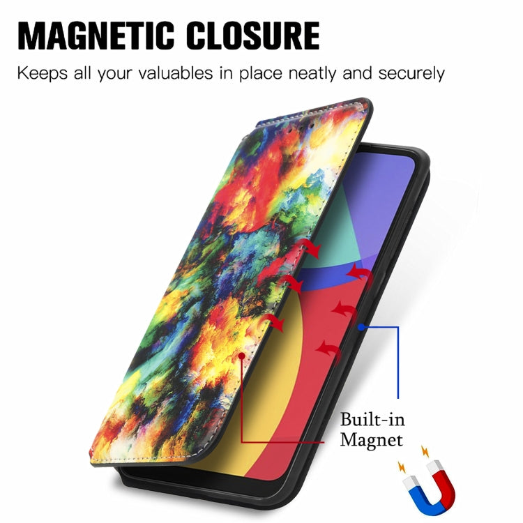 For Alcatel 1S (2021) Colorful Magnetic Horizontal Flip PU Leather Case with Holder & Card Slot & Wallet