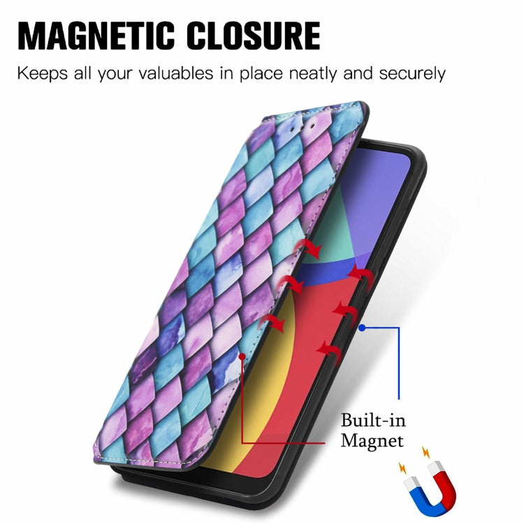 For Alcatel 1S (2021) Colorful Magnetic Horizontal Flip PU Leather Case with Holder & Card Slot & Wallet