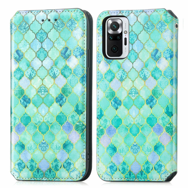 For Xiaomi Redmi Note 10 Pro Colorful Magnetic Horizontal Flip PU Leather Case with Holder & Card Slot & Wallet