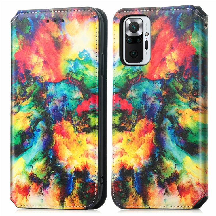For Xiaomi Redmi Note 10 Pro Colorful Magnetic Horizontal Flip PU Leather Case with Holder & Card Slot & Wallet