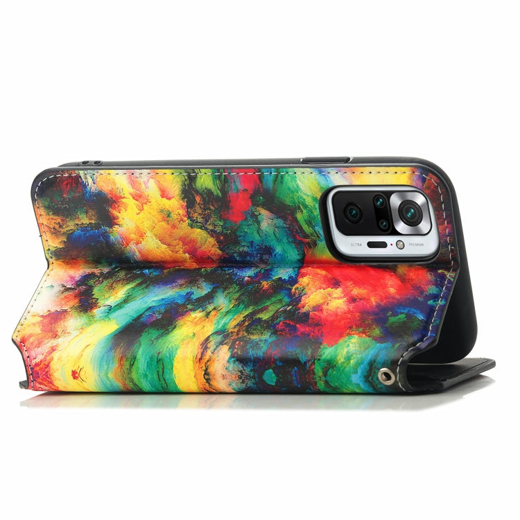 For Xiaomi Redmi Note 10 Pro Colorful Magnetic Horizontal Flip PU Leather Case with Holder & Card Slot & Wallet