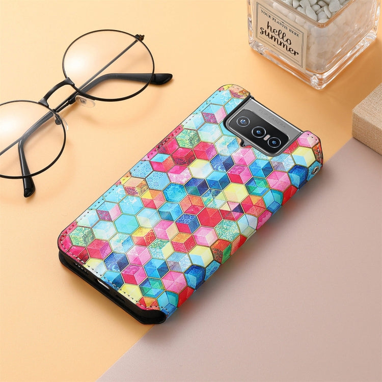 For Asus Zenfone 8 Flip Colorful Magnetic Horizontal Flip PU Leather Case with Holder & Card Slot & Wallet