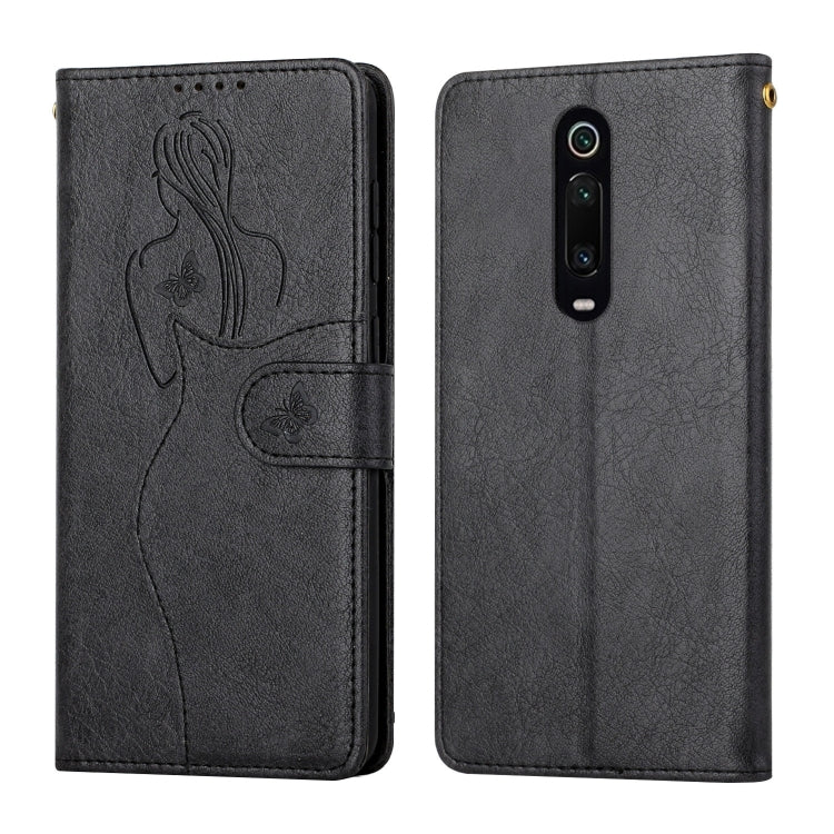 For Xiaomi Redmi K20 Beauty Girl Embossing Pattern Horizontal Flip Leather Case with Holder & Card Slot & Wallet & Photo Frame