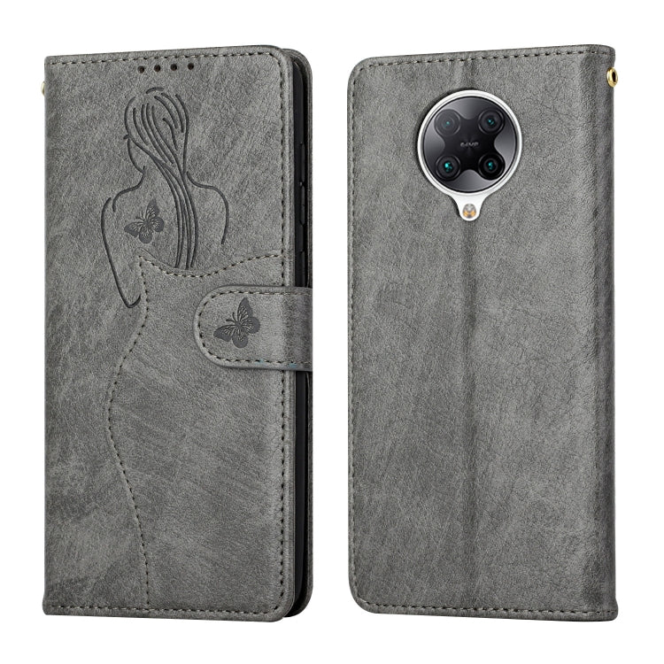 For Xiaomi Redmi K30 Pro Beauty Girl Embossing Pattern Horizontal Flip Leather Case with Holder & Card Slot & Wallet & Photo Frame