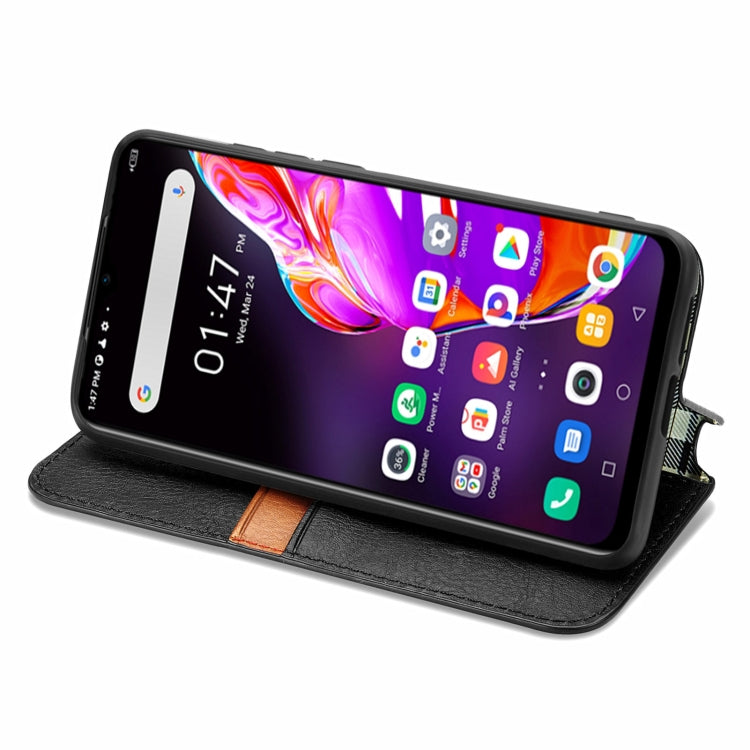 For Infinix Hot 10T Cubic Grid Pressed Horizontal Flip Magnetic PU Leather Case with Holder & Card Slots & Wallet