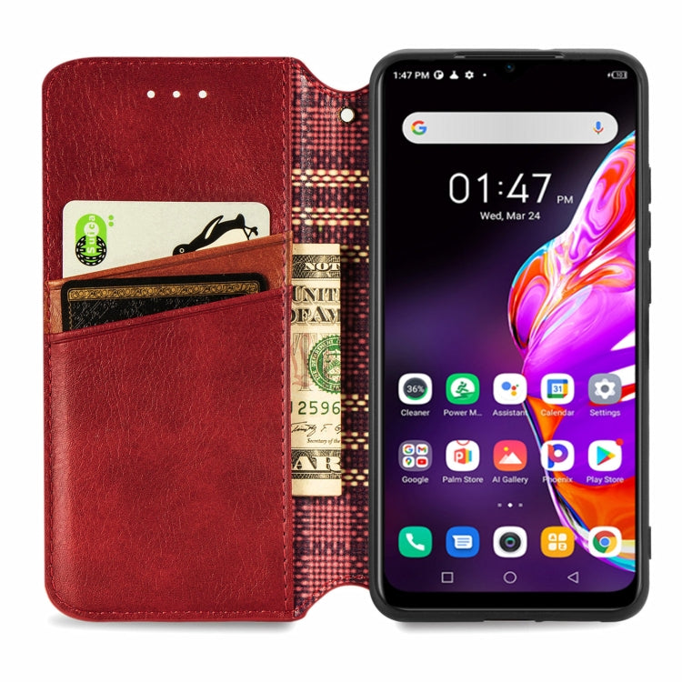 For Infinix Hot 10T Cubic Grid Pressed Horizontal Flip Magnetic PU Leather Case with Holder & Card Slots & Wallet