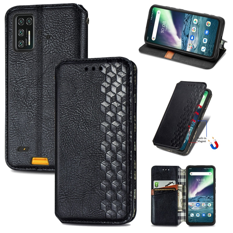 For UMIDIGI Bison GT Cubic Grid Pressed Horizontal Flip Magnetic PU Leather Case with Holder & Card Slots & Wallet