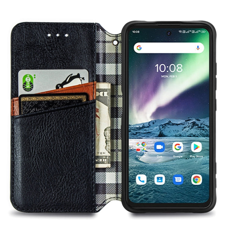 For UMIDIGI Bison GT Cubic Grid Pressed Horizontal Flip Magnetic PU Leather Case with Holder & Card Slots & Wallet