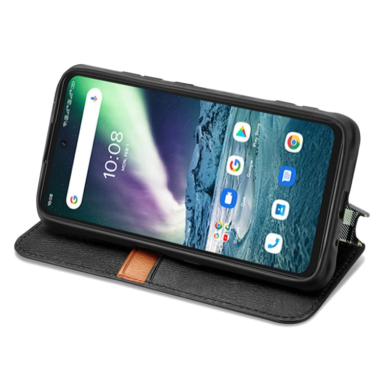 For UMIDIGI Bison GT Cubic Grid Pressed Horizontal Flip Magnetic PU Leather Case with Holder & Card Slots & Wallet