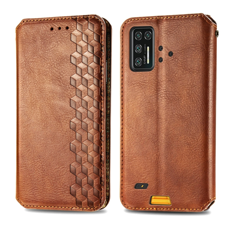 For UMIDIGI Bison GT Cubic Grid Pressed Horizontal Flip Magnetic PU Leather Case with Holder & Card Slots & Wallet