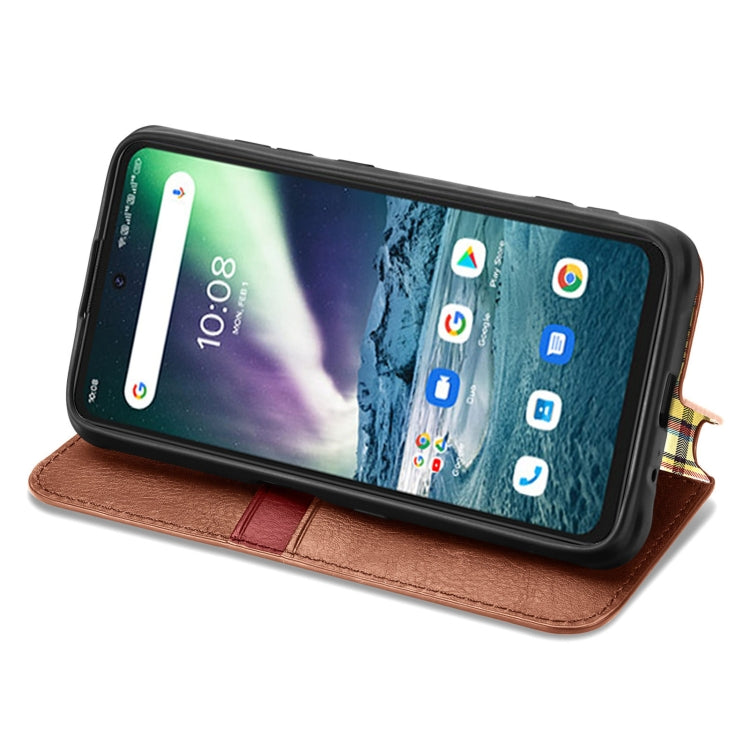 For UMIDIGI Bison GT Cubic Grid Pressed Horizontal Flip Magnetic PU Leather Case with Holder & Card Slots & Wallet