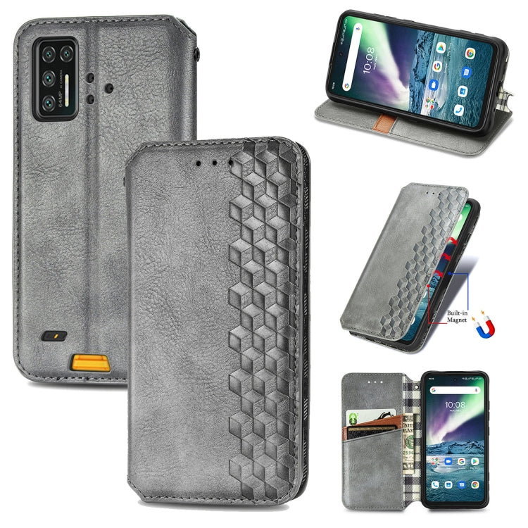 For UMIDIGI Bison GT Cubic Grid Pressed Horizontal Flip Magnetic PU Leather Case with Holder & Card Slots & Wallet